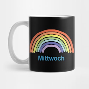 Mittwoch Wednesday Rainbow Mug